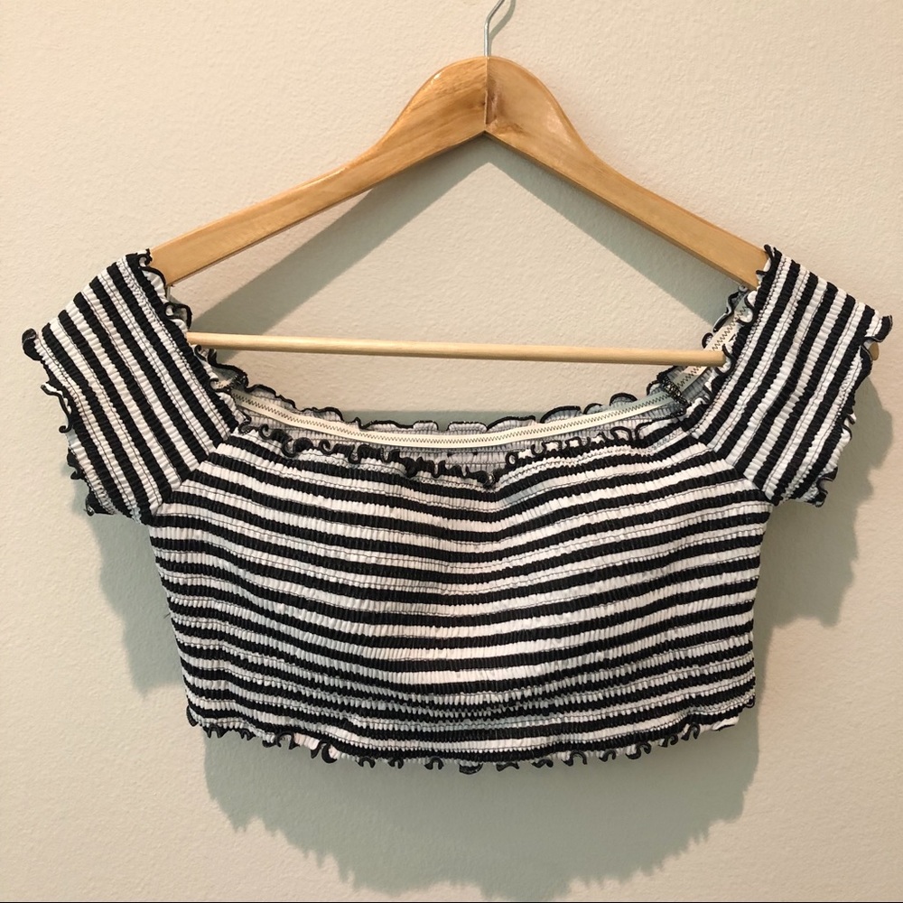 Victoria Secret Off Shoulder Smocked Bikini Top